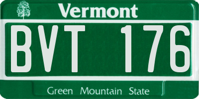 VT license plate BVT176