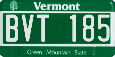 VT license plate BVT185