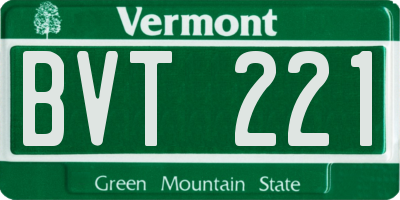 VT license plate BVT221