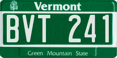 VT license plate BVT241