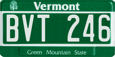VT license plate BVT246