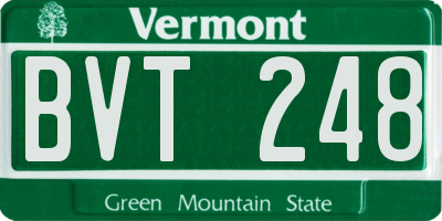 VT license plate BVT248