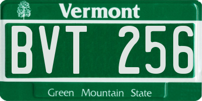 VT license plate BVT256