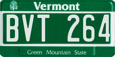 VT license plate BVT264