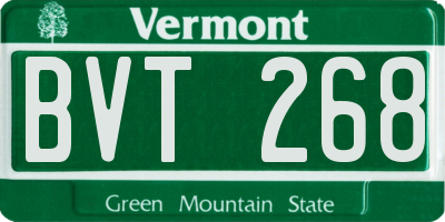 VT license plate BVT268