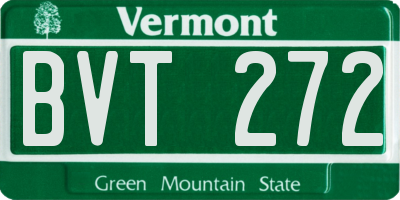 VT license plate BVT272