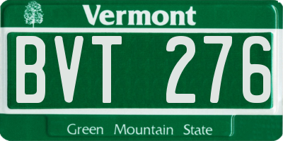 VT license plate BVT276