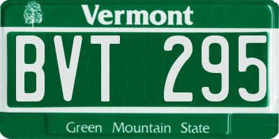 VT license plate BVT295