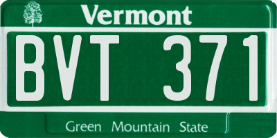 VT license plate BVT371