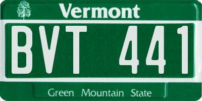 VT license plate BVT441