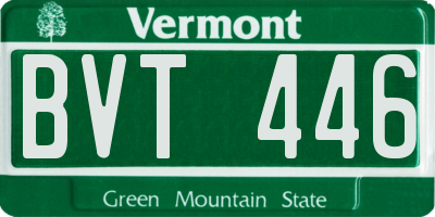 VT license plate BVT446