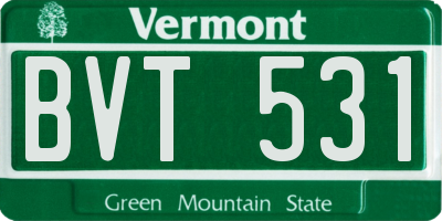 VT license plate BVT531