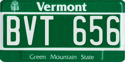 VT license plate BVT656