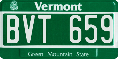 VT license plate BVT659
