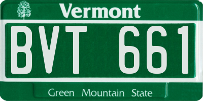 VT license plate BVT661