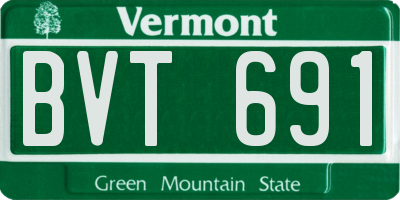 VT license plate BVT691