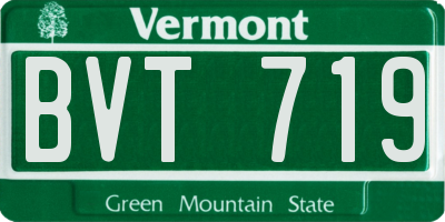 VT license plate BVT719