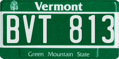 VT license plate BVT813
