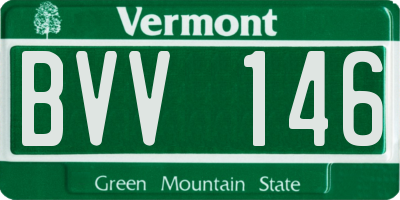 VT license plate BVV146