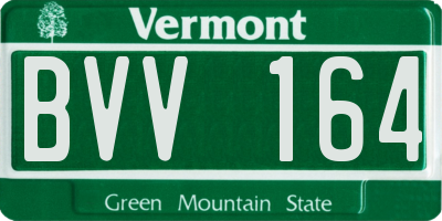 VT license plate BVV164