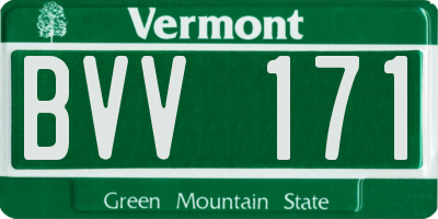 VT license plate BVV171