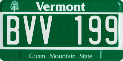 VT license plate BVV199