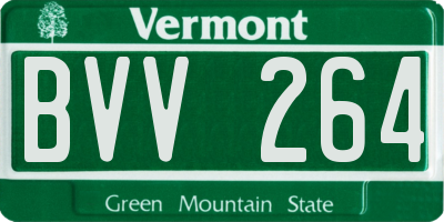 VT license plate BVV264