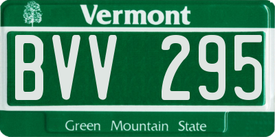 VT license plate BVV295