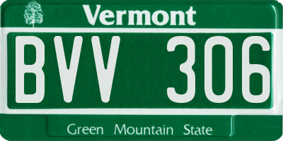 VT license plate BVV306