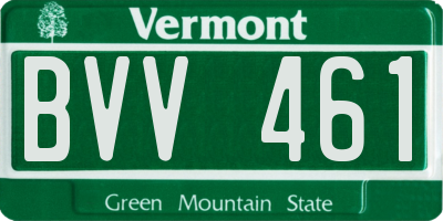 VT license plate BVV461