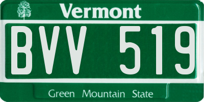 VT license plate BVV519