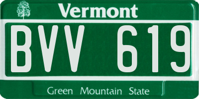VT license plate BVV619