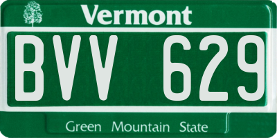 VT license plate BVV629