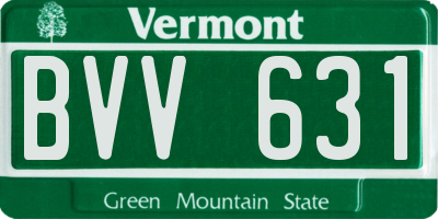VT license plate BVV631