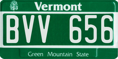 VT license plate BVV656