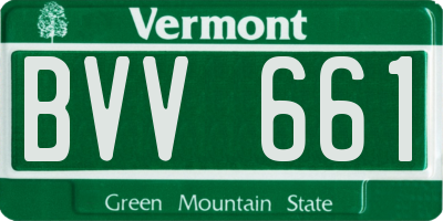 VT license plate BVV661
