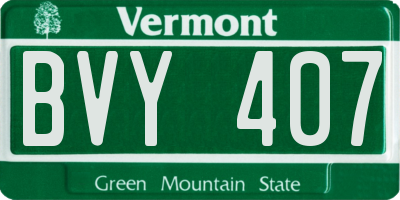 VT license plate BVY407