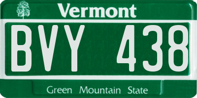 VT license plate BVY438