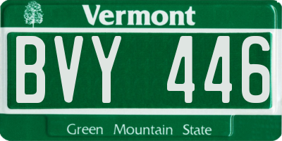 VT license plate BVY446