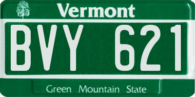 VT license plate BVY621