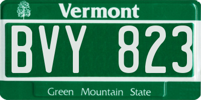 VT license plate BVY823