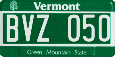 VT license plate BVZ050