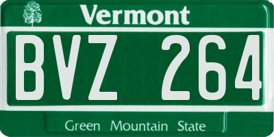 VT license plate BVZ264