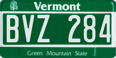 VT license plate BVZ284