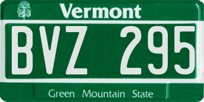 VT license plate BVZ295