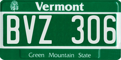 VT license plate BVZ306