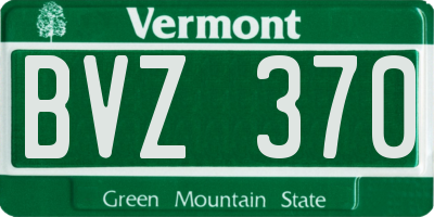 VT license plate BVZ370