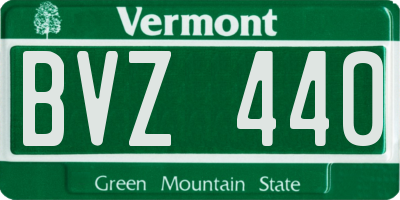 VT license plate BVZ440