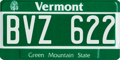 VT license plate BVZ622