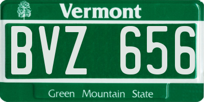 VT license plate BVZ656